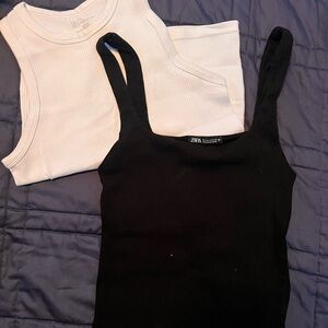 B&W Ribbed Tank Top Bundle 🖤